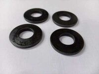 Belleville Washer Din 6796 - Standard Metal Coated, Custom Sizes & Thickness, Round Black Design | Industrial Use, Noise-free Operation, Space Saving Benefits