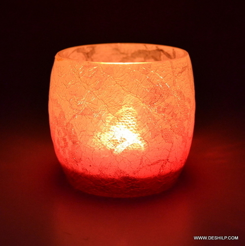 Votive Holder Glass Candle With T Light Candle