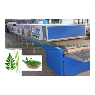 Blue Moringa Leaves Electromagnetic Conveyorised Drying-Sterilization System