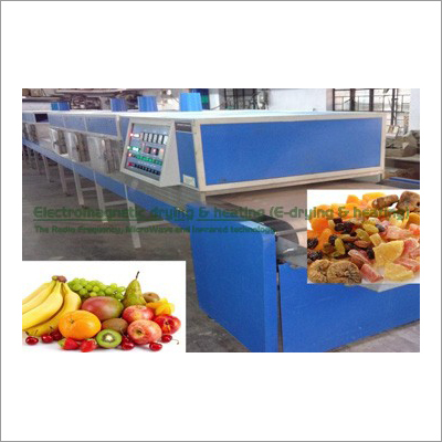 Blue Fruit Slice Electromagnetic Conveyorised Drying-Sterilization System