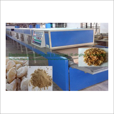Amla Electromagnetic Conveyorized Drying-Sterilization System - Stainless Steel, Compact Blue Design | Eco-Friendly, Automatic Energy-Saving Technology