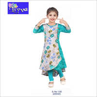 Kids Designer Printed Long Kurti