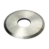 Paper Core Cutter Circular Blades - Steel Material , Grey Color , Round Shape For Accurate Paper Roll Cutting Operations