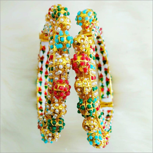 Fashion Ladies Stone Studded Fancy Bangles
