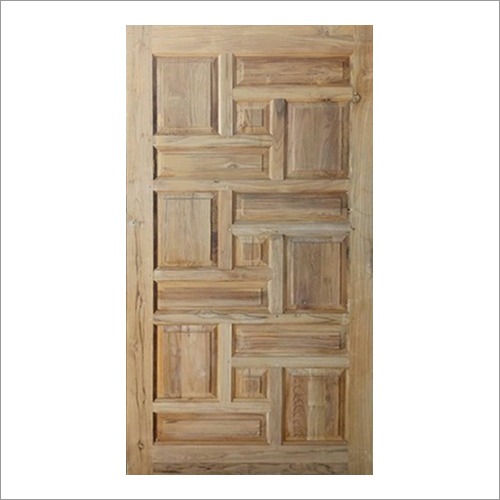 Zig Zag Design Teak Door