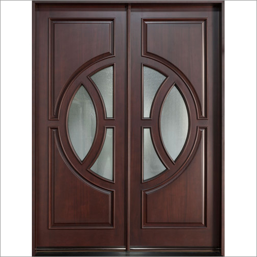 Teak Wood Double Entry Door