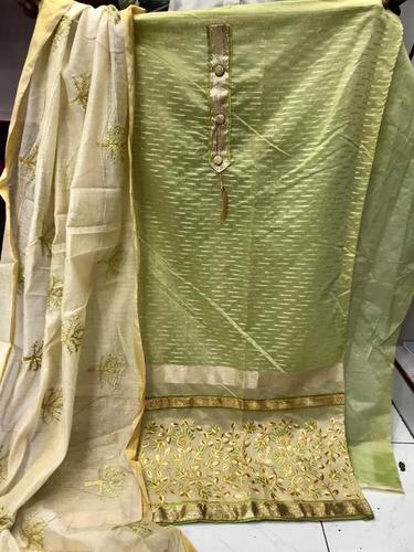 Multy Surat Chanderi Jacquard Dress Material