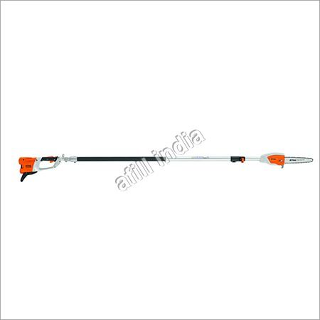 Silver And Orange Powerful Cordless Telescopic Pole Pruner Hta 85