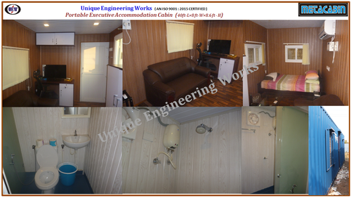 Prefabricated Engineer Guest House Dimension(L*W*H): 40Ft X 8Ft X 8.6Ft Foot (Ft)