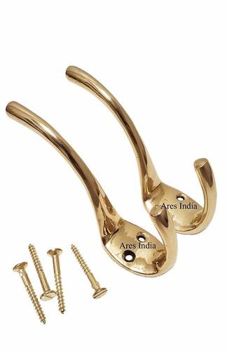 Double Robe Solid Brass Hook