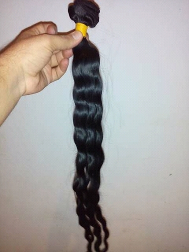 Hair Extension - Curly Long Natural Look Black 100% Human Hair, Customizable Colors & Textures, Soft Texture, Double Weft, Versatile Styling