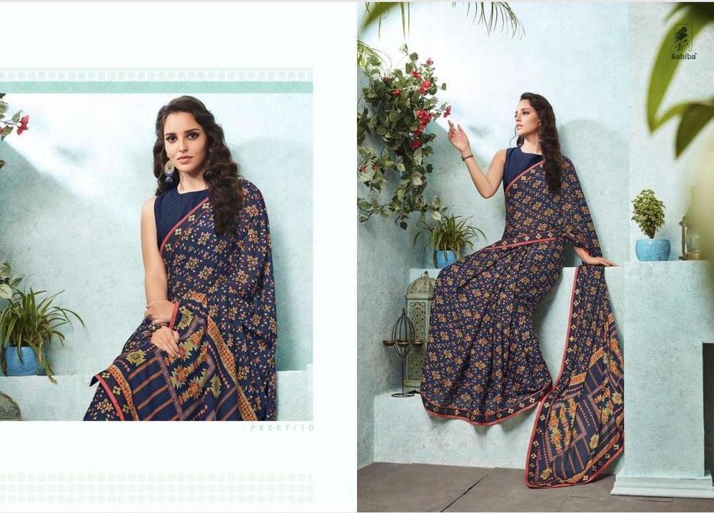 Georgette Print Sarees Online