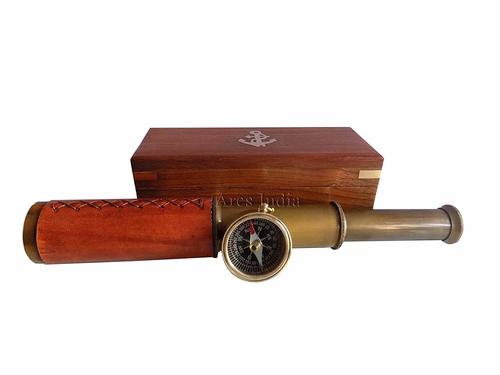 9" Telescope & Compass with Box