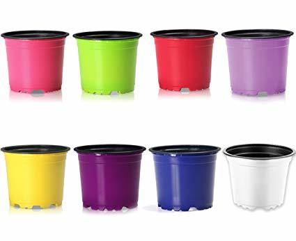 Thermoforming Plastic Pot - High-Grade Plastic, Various Sizes, Terracotta & Black Colors | Suitable for Indoor & Outdoor Use, Enhances Aesthetic Appeal