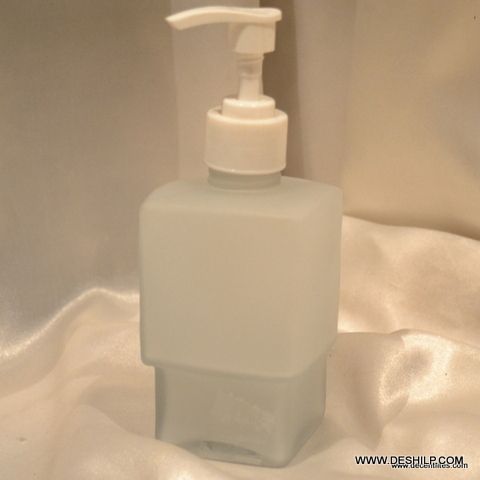 GLASS BATHROOM LIQUID SOAP DISPENSER