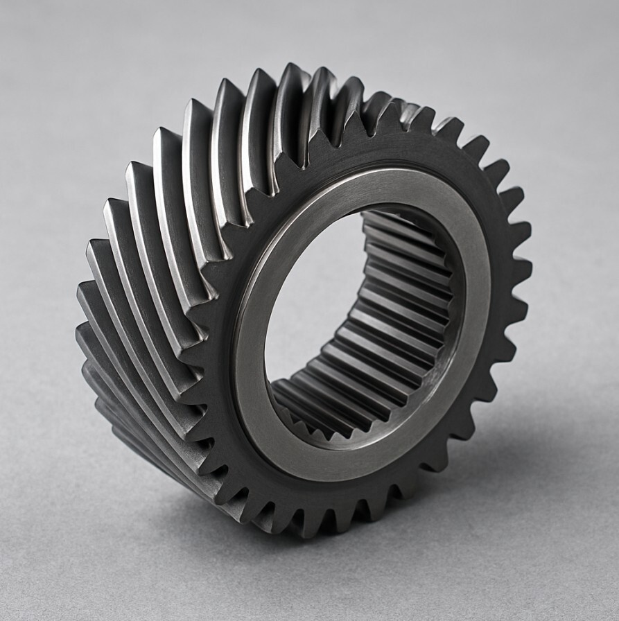 Helical Gear - Mild Steel & Cast Iron 2" to 84" O.D. 1" to 18" Face Width | High Strength Smooth Engagement Enhanced Load Distribution