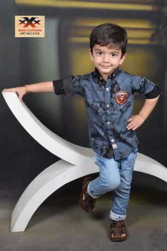 Kids  Denim half Shirts