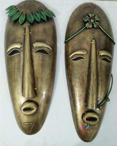 Iron Painted Mask Pair