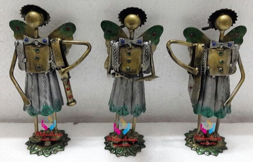 Iron Painted School Girl Set of 3