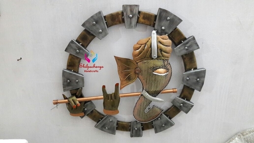 Iron Painted Wall Hanging Ganesha