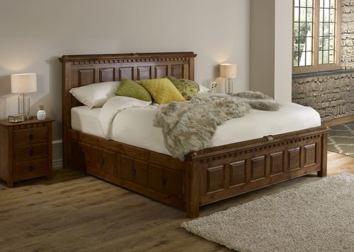 Traditional wooden bed