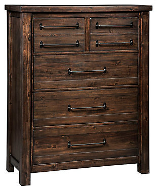 Dark wood drawer chest