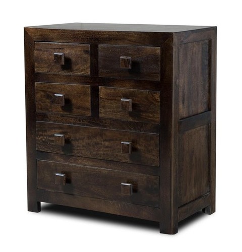 Mango wood chest of drawer