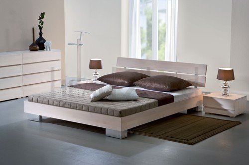 Solid Wood beachwhite bed