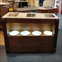 Brown Banquet Mobile Buffet Induction Counter