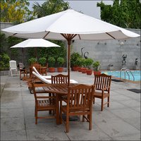 Swimming Pool Side Wooden Table Set