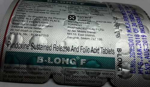 Pyridoxine Sustained Release Folic Acid Tablets Generic Drugs