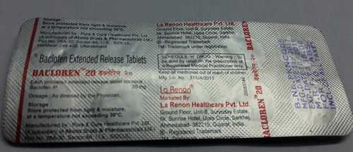 Baclofen Extended Release Tablets General Medicines