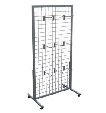 Stainless Steel Wire Display Racks with Hooks