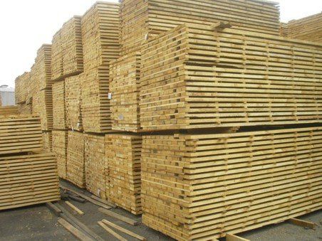 Brown Pine Wood Lumber Core Material: Wooden