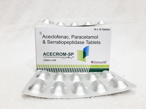 Aceclofenac, Paracetamol & Serratiopeptidase Tablet