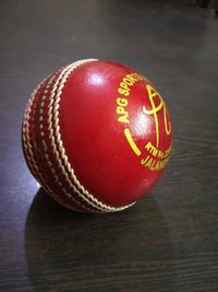Apg Alum Tanned Red Leather Cricket Ball (kuldip Diamond) - Alum Tanned Leather, 4 Pcs Set, Weight 156-163 Gms, Unisex, Stylish Design
