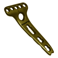 Distal Radius Buttress Locking Plate - Stainless Steel & Titanium, 2.4mm Head Diameter, 3mm Shaft Length, 8-hole Design
