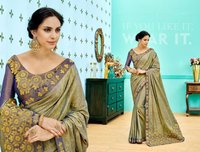 Fancy Embroidery Work Sarees
