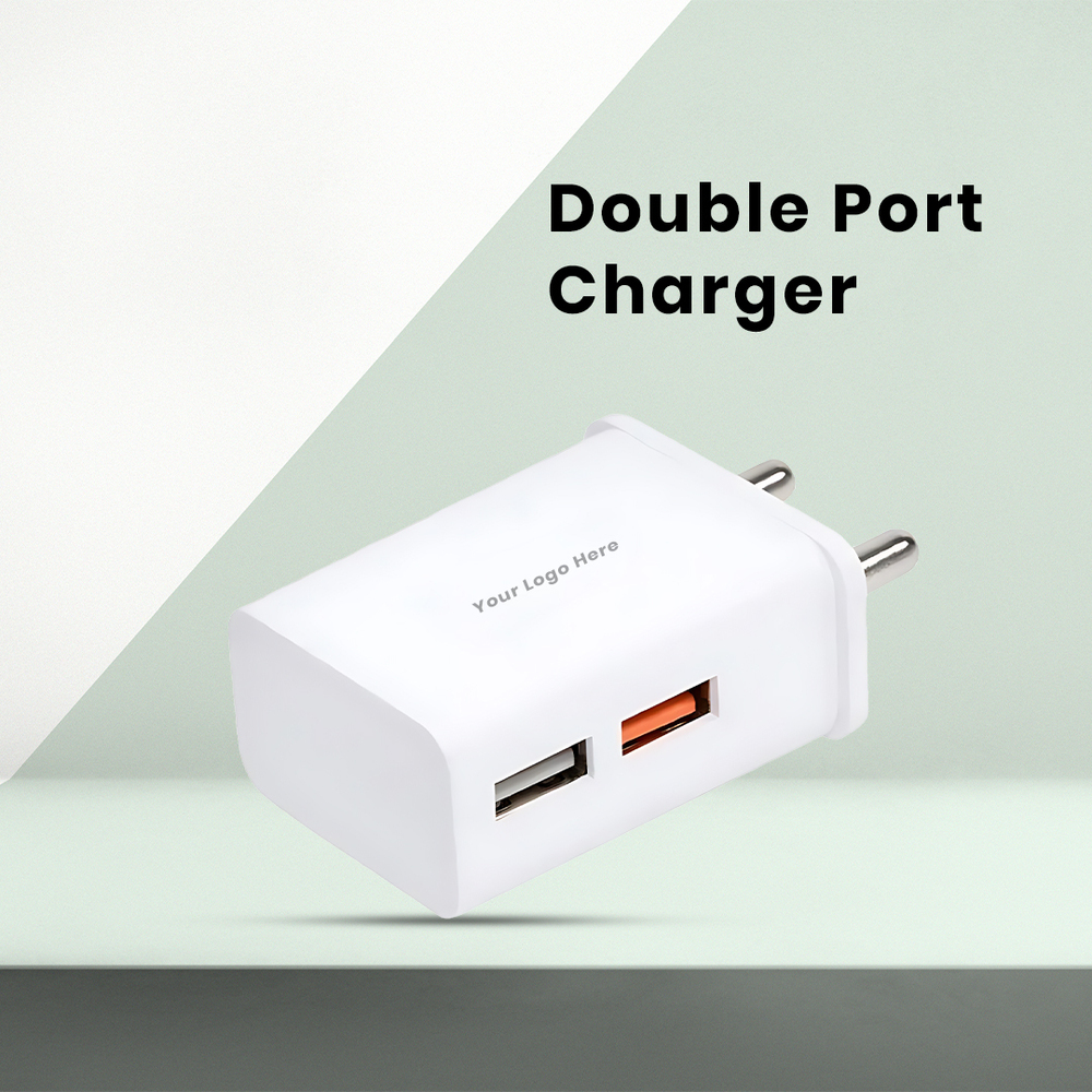 Portable Dual USB Wall Charger for All Smartphones Fast Charging Anytime, Anywhere (C 032)