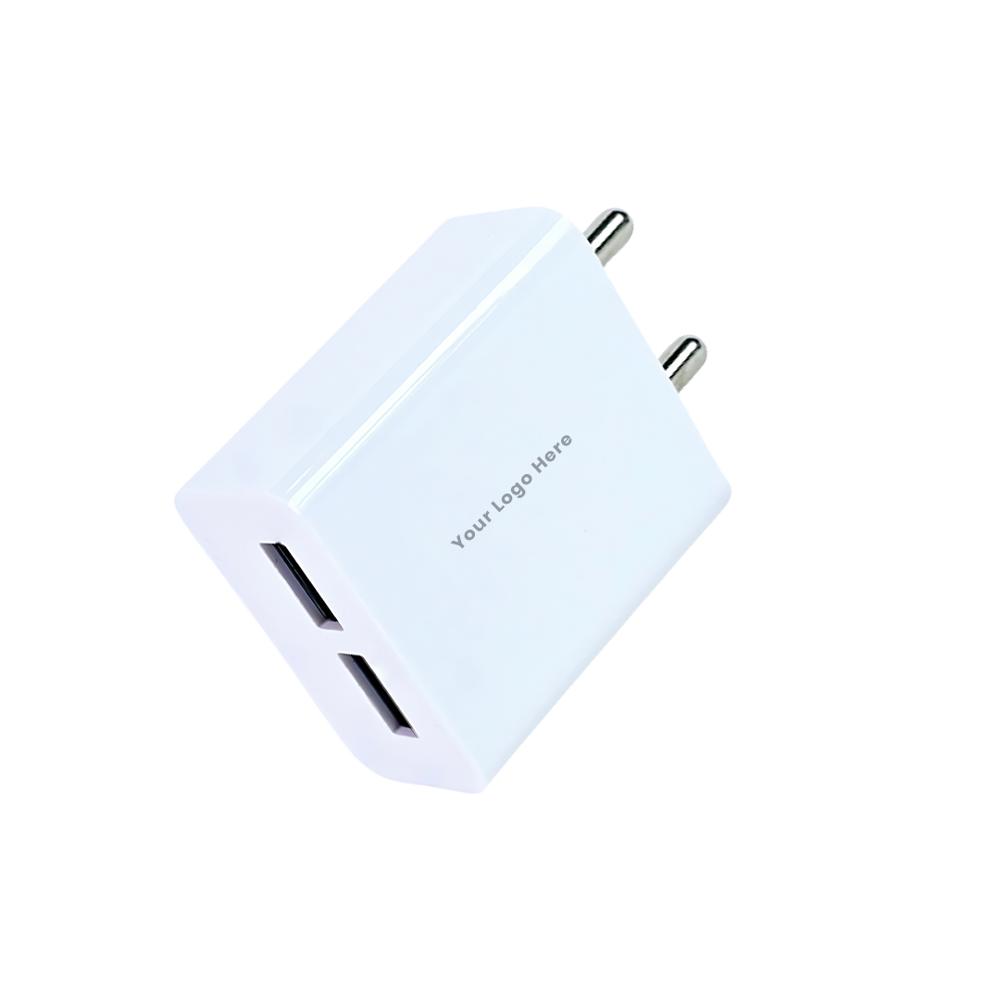 2.8A Dual USB Port Wall Charger  Fast Charging Adapter for All Devices (C 063)