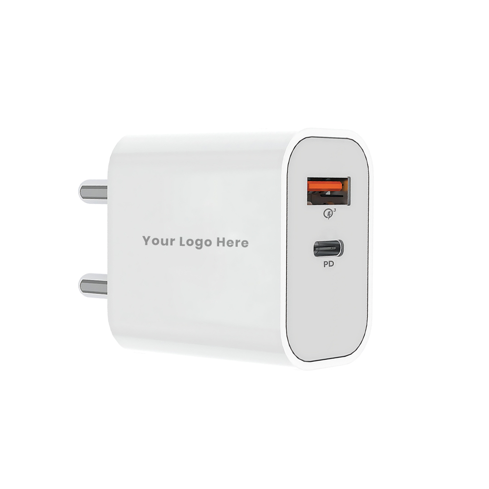 Power PQ1 80W Dual Port Fast Charger USB & Type-C High-Speed Charging (C 084)