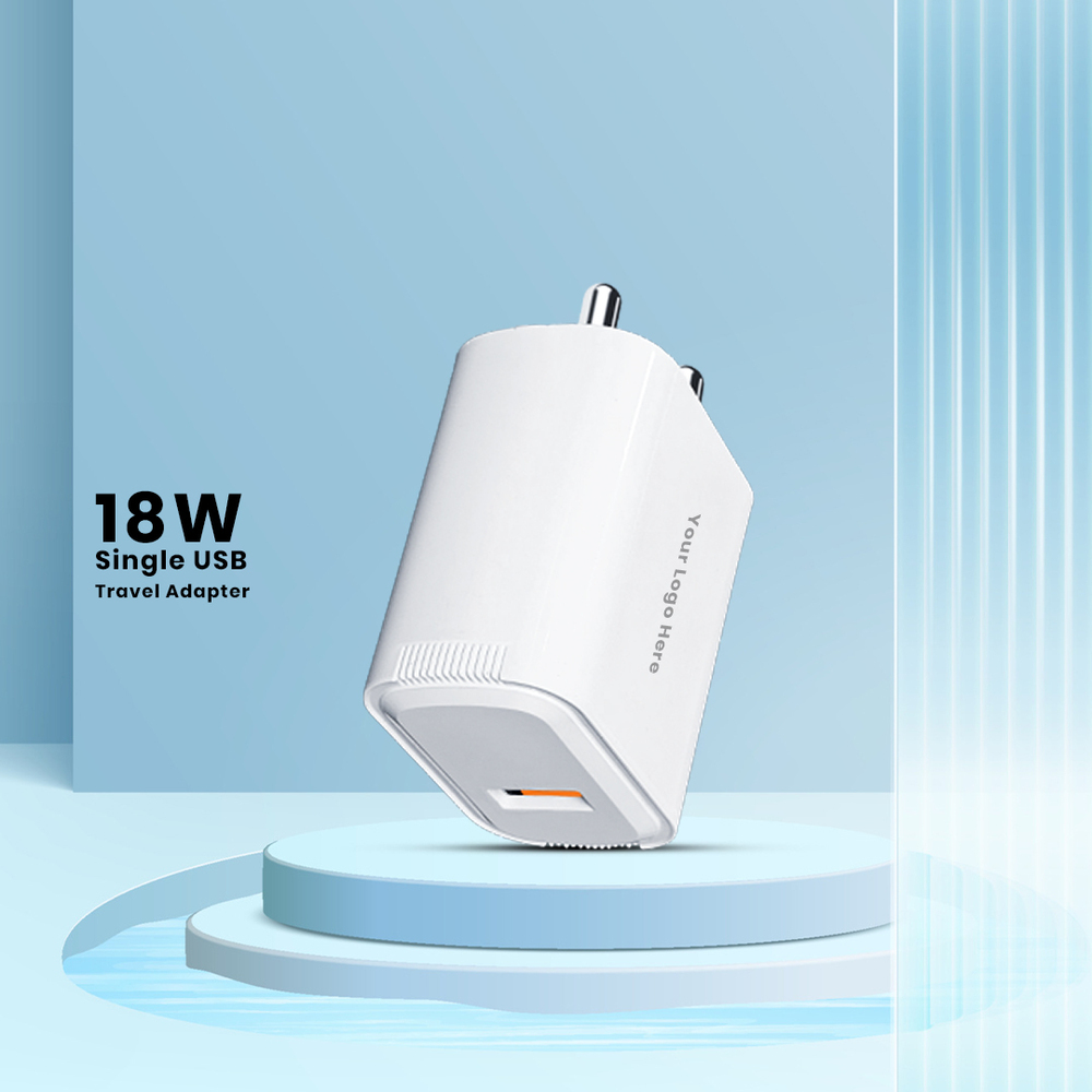 18W USB-A Travel Adapter  Fast Charger for Phones & Gadgets (C 178)