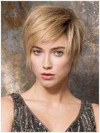 2 Toned Brown Blonde Short Wavy