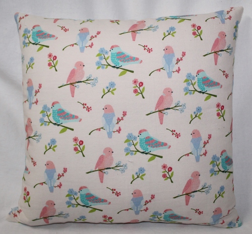 Multicolor Birds Printed Cushion Cover