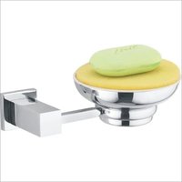 Brass Soap Dish - Brass, Chrome Plated Finish, Round Shape | Elegant Design, Wall Mounted, Durable, Water Resistant, 7-year Warranty