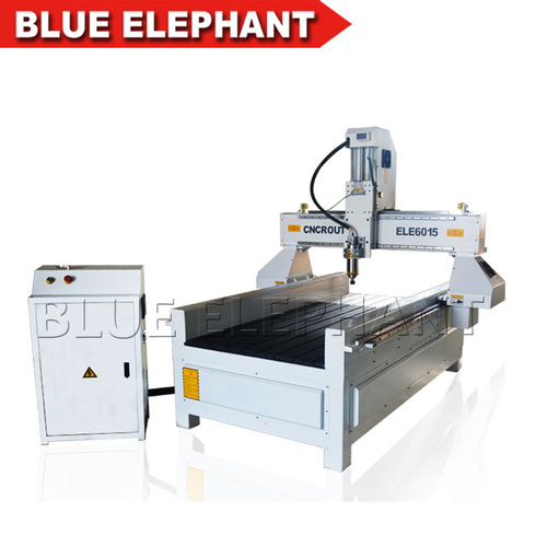 Vacuum Cleaning System 6015 Wood Cutting Cnc Router Machine High Z Travel With Cheap Price
