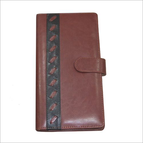 Brown Leather Cheque Book Holder By AYESHA ENTERPRISES