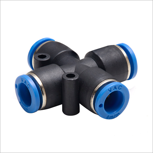 Carbon  Steel Pneumatic Fitting Tube To Tube Union Cross