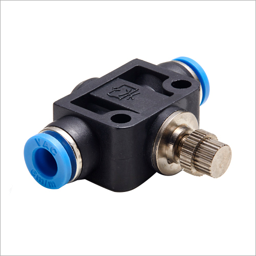 Pneumatic Fitting Tube To Tube Flow Control Valve