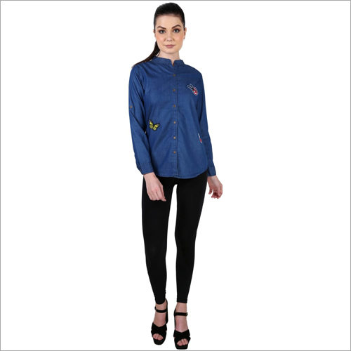 Ladies Full Sleeves Denim Shirt